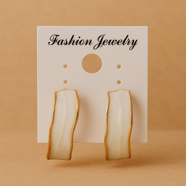 Wavy Enamel Hoop Earrings